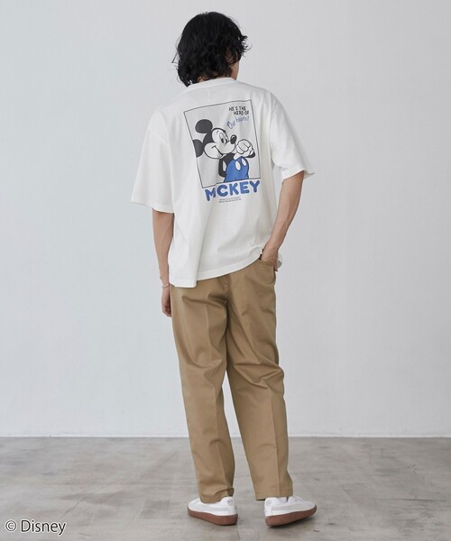 Disney（ディズニー）の「coen限定／Disney（ディズニー）バックプリントTシャツ（Tシャツ/カットソー・メンズ・ホワイト/ベージュ/ブラック・L/XL/S/M）」の20枚目の写真