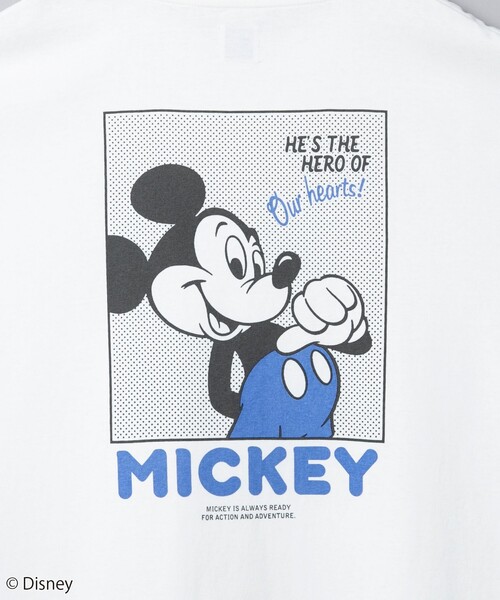 Disney（ディズニー）の「coen限定／Disney（ディズニー）バックプリントTシャツ（Tシャツ/カットソー・メンズ・ホワイト/ベージュ/ブラック・L/XL/S/M）」の9枚目の写真