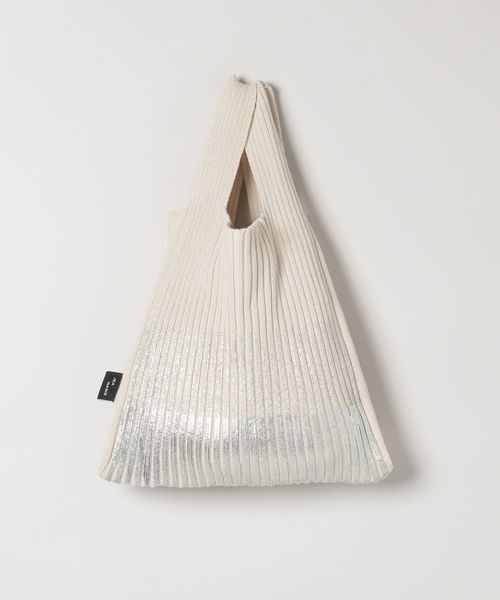 JEANASIS（ジーナシス）の「ポーチツキハクニットトート/140273（トートバッグ・レディース・ブラック系その他/ホワイト系その他・FREE）」の3枚目の写真