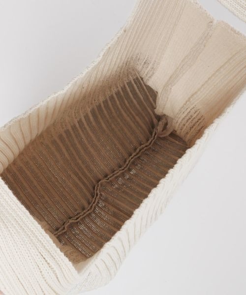 JEANASIS（ジーナシス）の「ポーチツキハクニットトート/140273（トートバッグ・レディース・ブラック系その他/ホワイト系その他・FREE）」の6枚目の写真