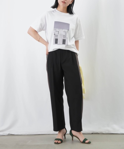 LUCA/LADY LUCK LUCA（ルカ/レディラックルカ）の「LC/LLL ラインタックパンツ（その他パンツ・レディース・ブラック/グレイッシュベージュ・36/38）」の4枚目の写真