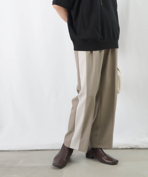 LUCA/LADY LUCK LUCA（ルカ/レディラックルカ）の「LC/LLL ラインタックパンツ（その他パンツ・レディース・ブラック/グレイッシュベージュ・36/38）」の10枚目の写真