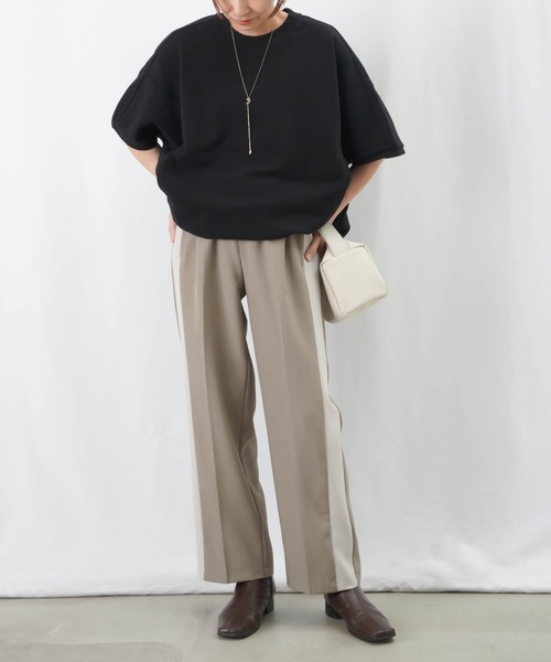 LUCA/LADY LUCK LUCA（ルカ/レディラックルカ）の「LC/LLL ラインタックパンツ（その他パンツ・レディース・ブラック/グレイッシュベージュ・36/38）」の15枚目の写真