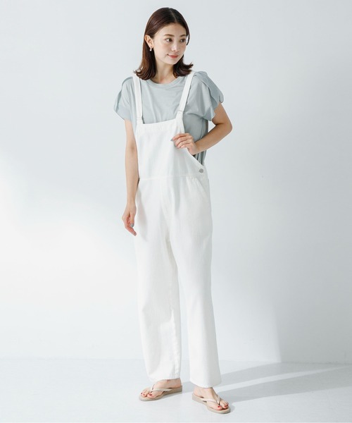 URBAN RESEARCH Sonny Label（アーバンリサーチサニーレーベル）の「ショルダージョーゼットフレンチプルオーバー（Tシャツ/カットソー・レディース・オフホワイト/ブラック/ミント・FREE）」の22枚目の写真