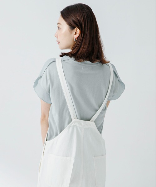 URBAN RESEARCH Sonny Label（アーバンリサーチサニーレーベル）の「ショルダージョーゼットフレンチプルオーバー（Tシャツ/カットソー・レディース・オフホワイト/ブラック/ミント・FREE）」の21枚目の写真