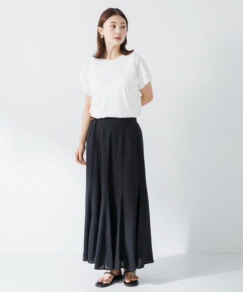 URBAN RESEARCH Sonny Label（アーバンリサーチサニーレーベル）の「ショルダージョーゼットフレンチプルオーバー（Tシャツ/カットソー・レディース・オフホワイト/ブラック/ミント・FREE）」の8枚目の写真