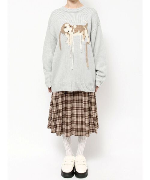 merry jenny vintage like dogニット メリージェニー merry jenny vintage like dogニット （アイス