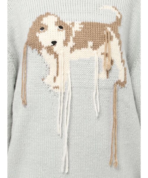merry jenny vintage like dogニット メリージェニー merry jenny vintage like dogニット （アイス