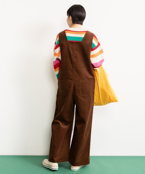 CHILD WOMAN（チャイルドウーマン）の「14Ｗコール オールインワン（サロペット/オーバーオール・レディース・ブラウン/ネイビー・FREE）」の17枚目の写真