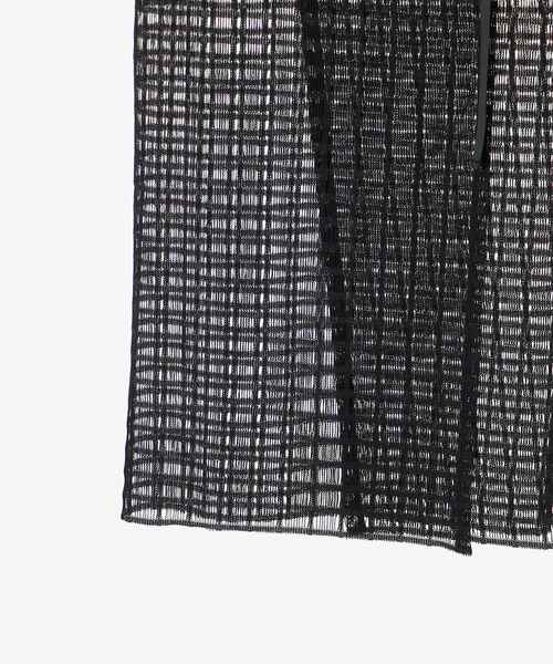 le.coeur blanc(ルクールブラン)の「格子柄レースラップレイヤードスカート(スカート・レディース・ブラック/オフホワイト・38)」の22枚目の写真