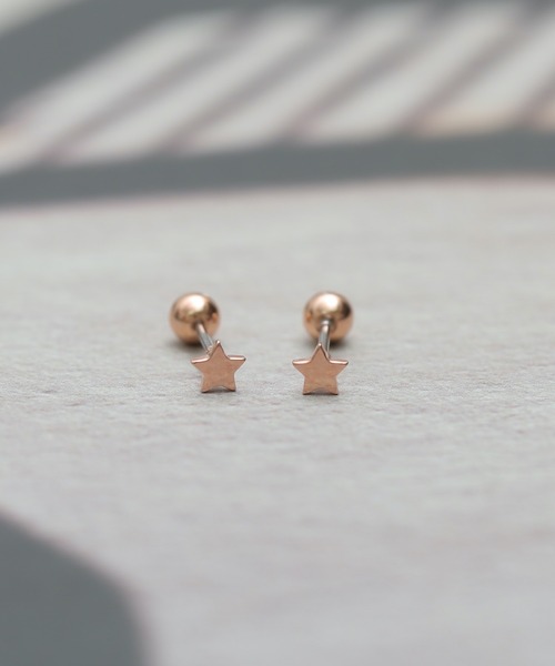 tone(トーン)の「【Peony/ピオニー】/サージカルステンレス シンプルスターピアス(ピアス(両耳用)・レディース・シルバー/ゴールド/ピンクゴールド・FREE)」の1枚目の写真