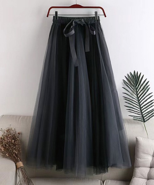 CORNERS(コーナーズ)の「グラデーションチュールスカート(スカート・レディース・ピンク/ブラック×ホワイト/ブラウン/ブルー/グレイッシュブルー/ブラック×ピンク/チャコールグレー・M)」の20枚目の写真