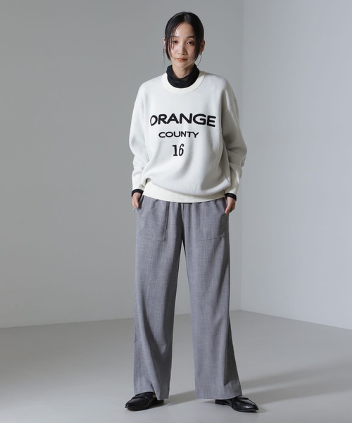 NANO universe（ナノユニバース）の「ベイカーイージードロストパンツ（セットアップ可）（その他パンツ・レディース・ベージュ/グリーン/ブラック・FREE）」の7枚目の写真