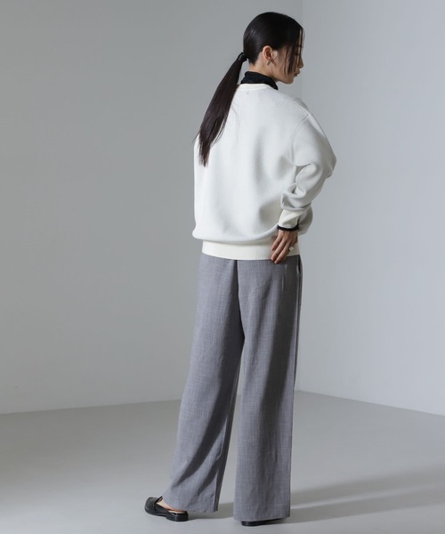 NANO universe（ナノユニバース）の「ベイカーイージードロストパンツ（セットアップ可）（その他パンツ・レディース・ベージュ/グリーン/ブラック・FREE）」の8枚目の写真