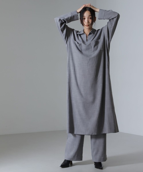 NANO universe（ナノユニバース）の「ベイカーイージードロストパンツ（セットアップ可）（その他パンツ・レディース・ベージュ/グリーン/ブラック・FREE）」の10枚目の写真