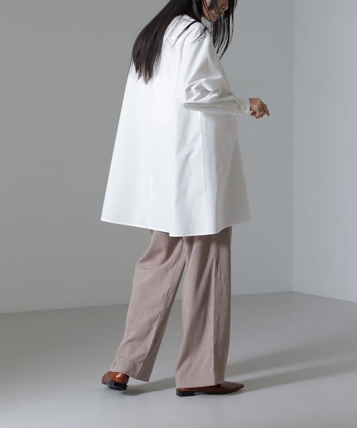 NANO universe（ナノユニバース）の「ベイカーイージードロストパンツ（セットアップ可）（その他パンツ・レディース・ベージュ/グリーン/ブラック・FREE）」の13枚目の写真