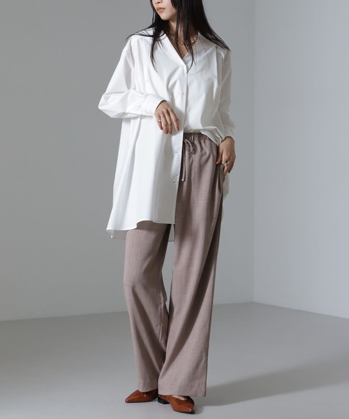 NANO universe（ナノユニバース）の「ベイカーイージードロストパンツ（セットアップ可）（その他パンツ・レディース・ベージュ/グリーン/ブラック・FREE）」の11枚目の写真