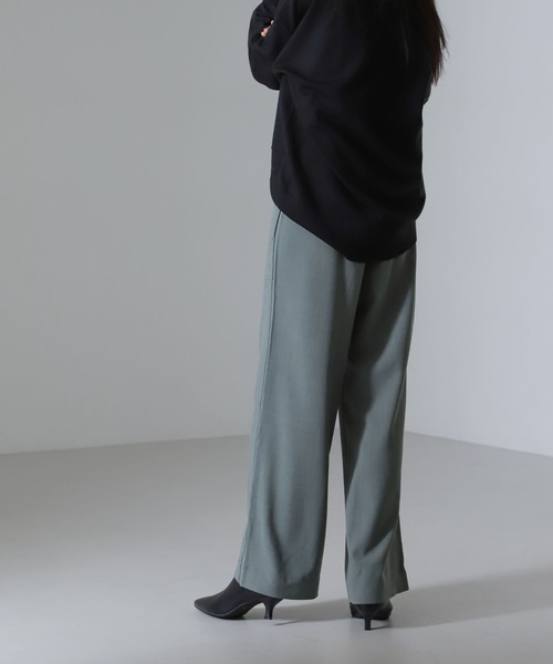 NANO universe（ナノユニバース）の「ベイカーイージードロストパンツ（セットアップ可）（その他パンツ・レディース・ベージュ/グリーン/ブラック・FREE）」の19枚目の写真