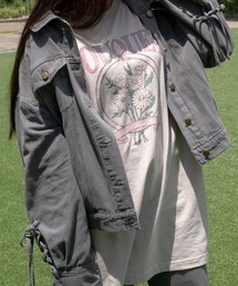 an another angelus（アンアナザーアンジェラス）の「【セットアップ対応】袖レースアップオーバーデニムジャケット/fint　フィント（デニムジャケット）」