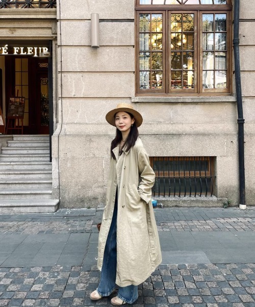 D&Gターコイズ てんとう虫柄 トレンチコートFW2000 nanamica ONLINE