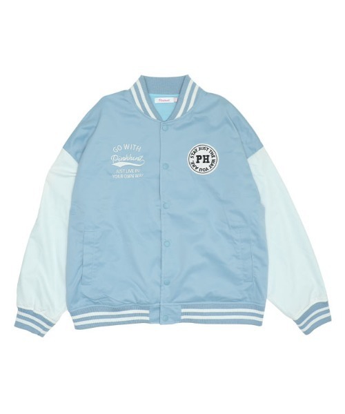 PINKHUNT（ピンクハント）の「PINKHUNT ピンクハント スタジャン 9884K（ダウンジャケット/コート・キッズ・ブラック/スカイブルー系1・150cm/120cm/130cm/140cm/160cm）」の3枚目の写真