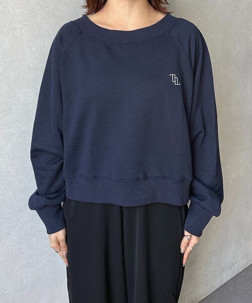 ボートネック刺繍ロゴプルオーバー（Tシャツ/カットソー）｜Thevon