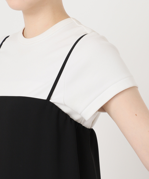 Noble（ノーブル）の「コンパクトサテンギャザーキャミワンピース（ワンピース・レディース・ライトグレー/ブラック・FREE）」の22枚目の写真