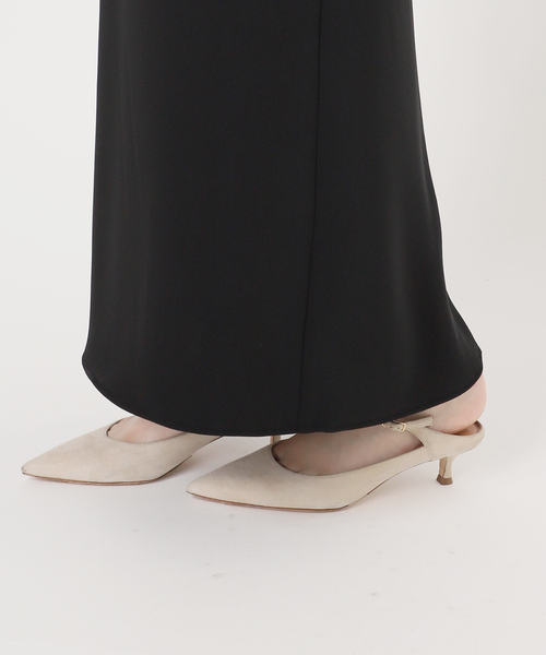 Noble（ノーブル）の「コンパクトサテンギャザーキャミワンピース（ワンピース・レディース・ライトグレー/ブラック・FREE）」の21枚目の写真