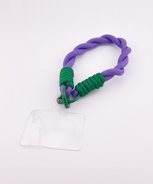 BROTHERHOOD（ブラザーフッド）の「【eY】ツイスト コンビ コード スマホ リスト ストラップ（スマホグッズ・レディース・オレンジ系その他/ライトピンク/パープル系その他/イエロー系その他/A/E/D/C/B/ブラック/イエロー系その他2/F/G/H/I/パープル・FREE）」の2枚目の写真