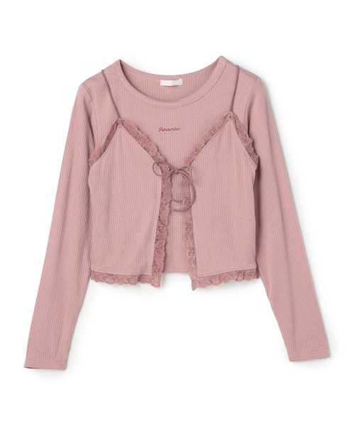 ボレロ×レースキャミセットアップ ボレロ×レースキャミセットアップ SNIDEL｜ボレロ×レースキャミ