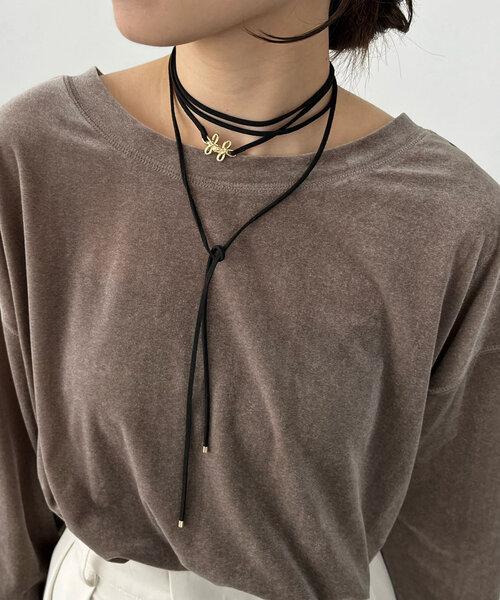 GOLDY(ゴールディ)の「〈GOLDY/ゴールディ〉リボンチョーカー(ネックレス・レディース・シルバー/ゴールド・FREE)」の6枚目の写真