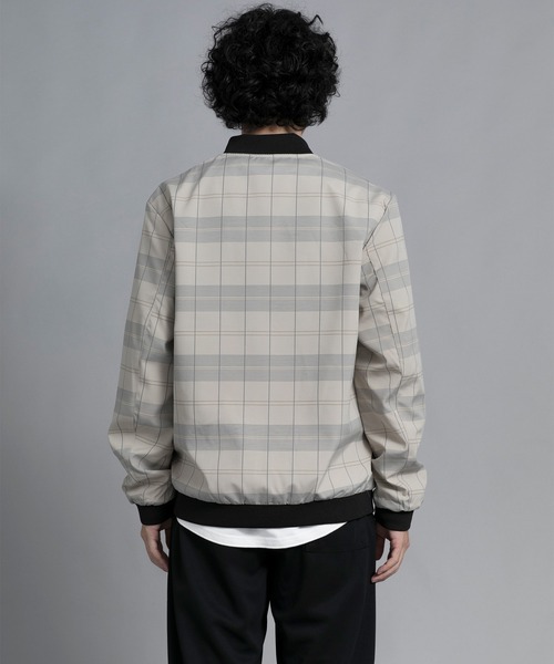 aimoha(アイモハ)の「aimoha men Urban Grid Bomber(ミリタリージャケット・メンズ・ブラック/ベージュ/グリーン・MEDIUM/LARGE/X-LARGE/XX-LARGE/XXX-LARGE)」の13枚目の写真