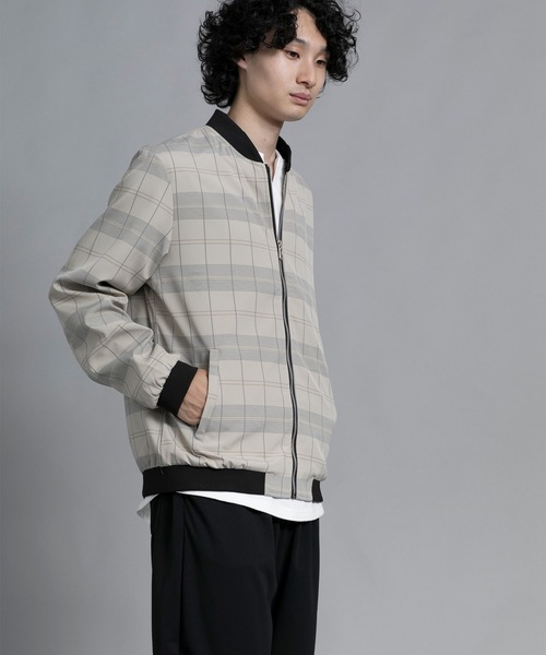aimoha(アイモハ)の「aimoha men Urban Grid Bomber(ミリタリージャケット・メンズ・ブラック/ベージュ/グリーン・MEDIUM/LARGE/X-LARGE/XX-LARGE/XXX-LARGE)」の19枚目の写真