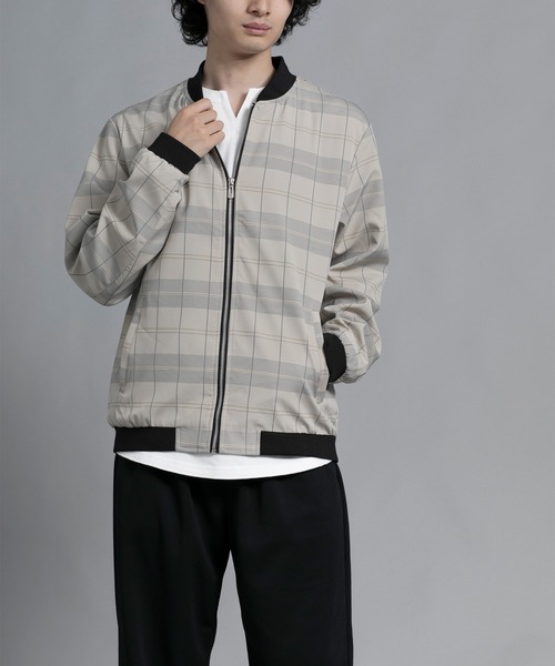 aimoha(アイモハ)の「aimoha men Urban Grid Bomber(ミリタリージャケット・メンズ・ブラック/ベージュ/グリーン・MEDIUM/LARGE/X-LARGE/XX-LARGE/XXX-LARGE)」の21枚目の写真