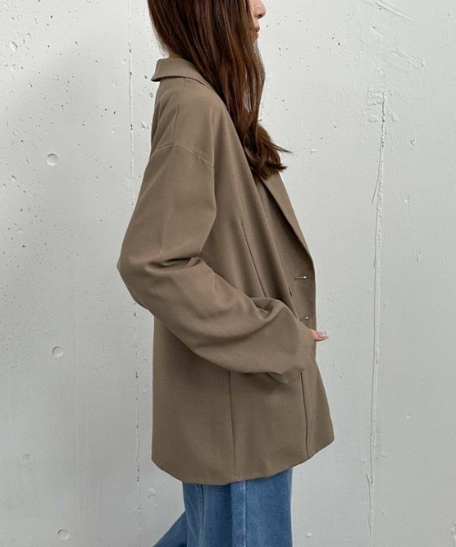 archives（アルシーヴ）の「【セットアップ対応】ダブルテーラードジャケット（テーラードジャケット・レディース・アイボリー/ブラック/モカ・MEDIUM）」の6枚目の写真