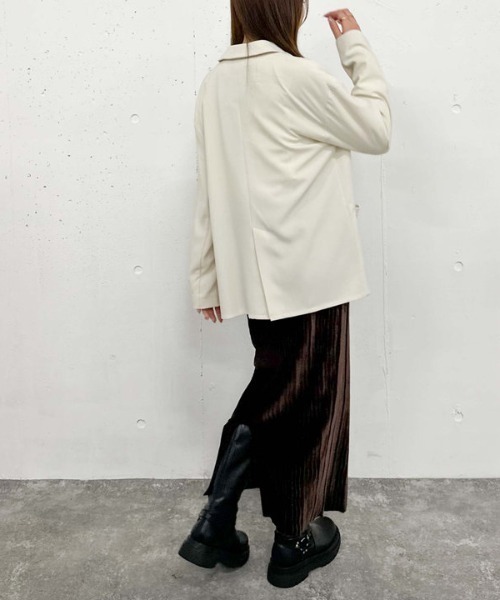archives（アルシーヴ）の「【セットアップ対応】ダブルテーラードジャケット（テーラードジャケット・レディース・アイボリー/ブラック/モカ・MEDIUM）」の18枚目の写真