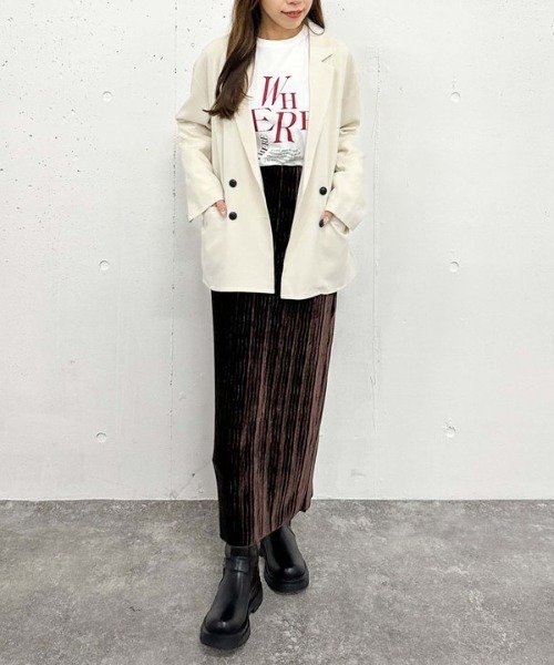 archives（アルシーヴ）の「【セットアップ対応】ダブルテーラードジャケット（テーラードジャケット・レディース・アイボリー/ブラック/モカ・MEDIUM）」の19枚目の写真