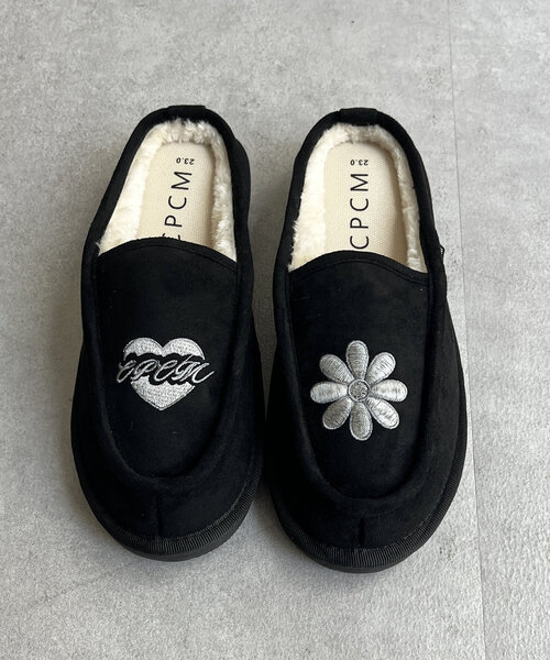 CPCM（シーピーシーエム）の「刺繍スライドモカシンサンダル（サンダル・レディース・ブラック/ベージュ・39/40/41/42）」の12枚目の写真