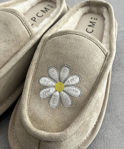 【関税送料込】DOLCE&GABBANA 刺繍入 パイル地 スライドサンダル ドルチェアンドガッバーナ サンダル 36 -