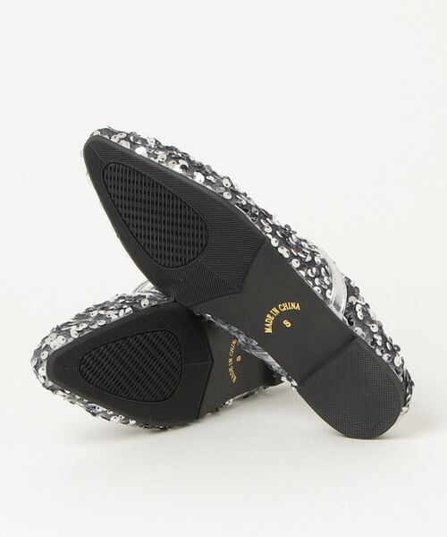 lus.(ラスドット)の「lus. スパンコールフラットミュール(サンダル・レディース・ブラック/シルバー・M/L/LL/S)」の3枚目の写真