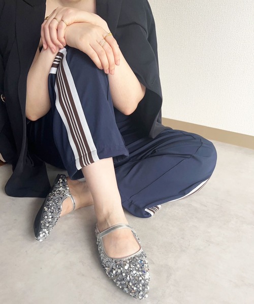 lus.(ラスドット)の「lus. スパンコールフラットミュール(サンダル・レディース・ブラック/シルバー・M/L/LL/S)」の8枚目の写真