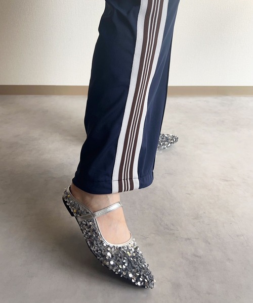 lus.(ラスドット)の「lus. スパンコールフラットミュール(サンダル・レディース・ブラック/シルバー・M/L/LL/S)」の12枚目の写真