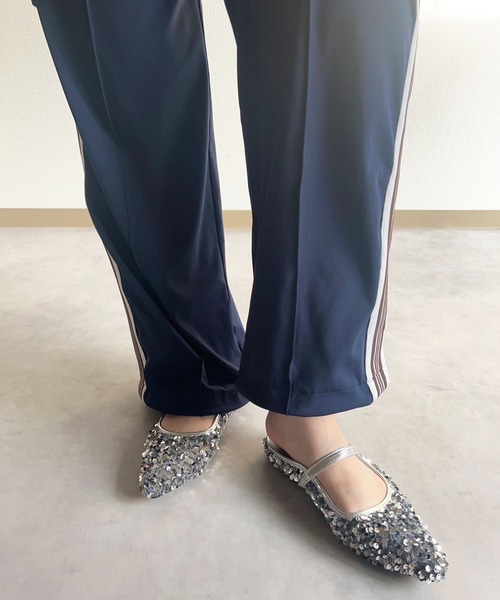 lus.(ラスドット)の「lus. スパンコールフラットミュール(サンダル・レディース・ブラック/シルバー・M/L/LL/S)」の11枚目の写真