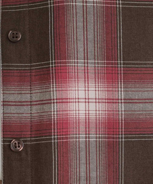 SHOO・LA・RUE（シューラルー）の「◆【洗える】着回しいろいろ 大人のためのチェックシャツワンピース（ワンピース・レディース・ブルー系1/モスグリーン系1/レッド系3・02/03/04）」の11枚目の写真