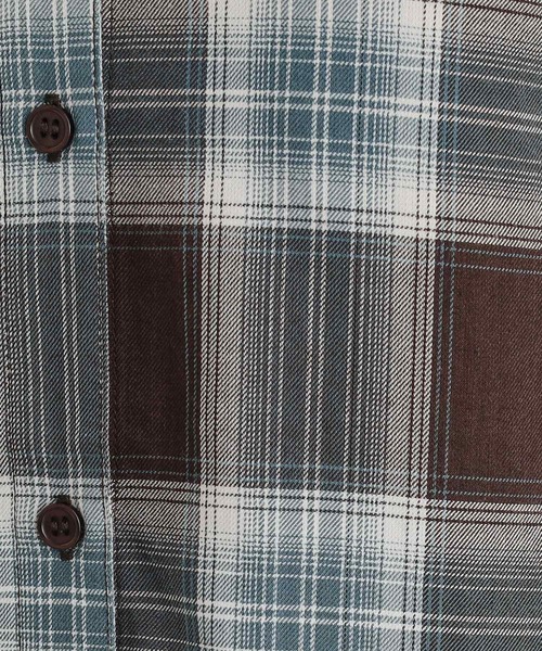 SHOO・LA・RUE（シューラルー）の「◆【洗える】着回しいろいろ 大人のためのチェックシャツワンピース（ワンピース・レディース・ブルー系1/モスグリーン系1/レッド系3・02/03/04）」の15枚目の写真