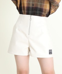 PINKHUNT（ピンクハント）の「PINKHUNT ピンクハント 前ZIPフェイクレザー ショートパンツ 9953K（その他パンツ・キッズ）」