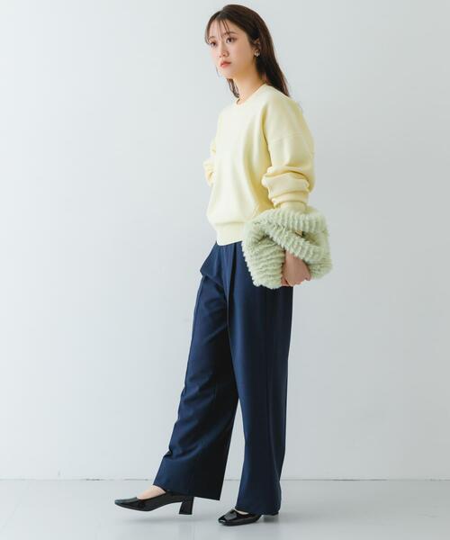 RODE SKO（ロデスコ）の「シャギーファーバッグ（トートバッグ・レディース・キャメル/ミント・ONE）」の5枚目の写真