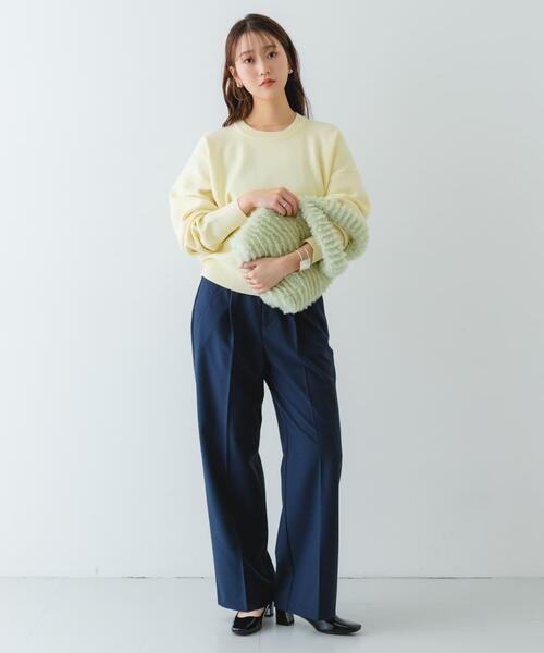 RODE SKO（ロデスコ）の「シャギーファーバッグ（トートバッグ・レディース・キャメル/ミント・ONE）」の7枚目の写真