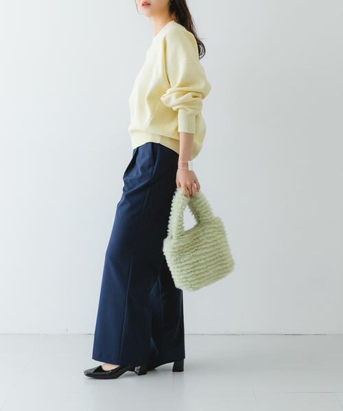 RODE SKO（ロデスコ）の「シャギーファーバッグ（トートバッグ・レディース・キャメル/ミント・ONE）」の10枚目の写真