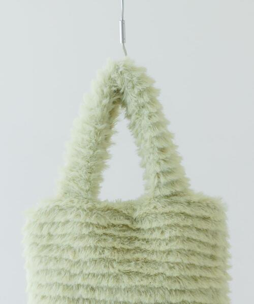 RODE SKO（ロデスコ）の「シャギーファーバッグ（トートバッグ・レディース・キャメル/ミント・ONE）」の13枚目の写真